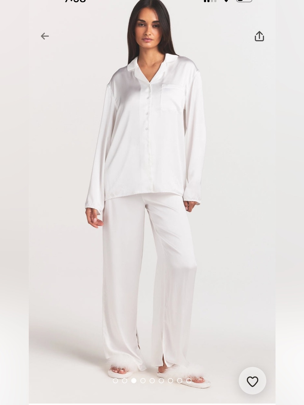 NWT in packaging skims woven shine sleep set marble. Small